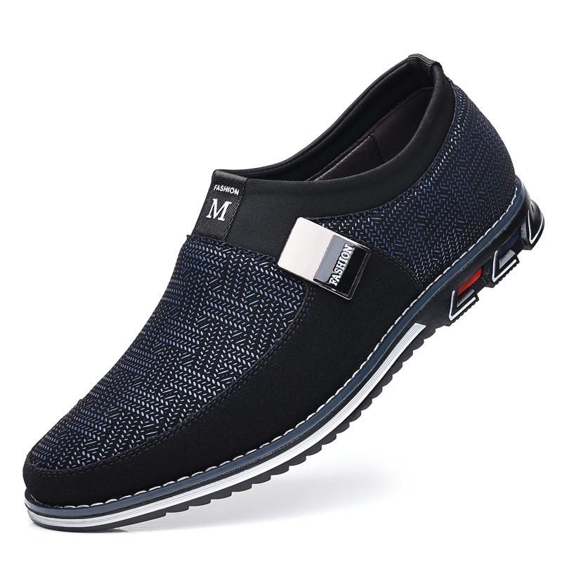 Men Summer Casual Loafers Breathable Comfortable NonSlip SlipOn Leather Suitable for Daily Wear and Various Occasions