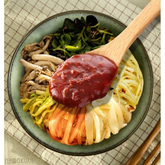 JINMI Vegan&Gluten-Free Stir-Fried Gochujang(Korean Red Chili Paste), 3p X 60g (3 Options)