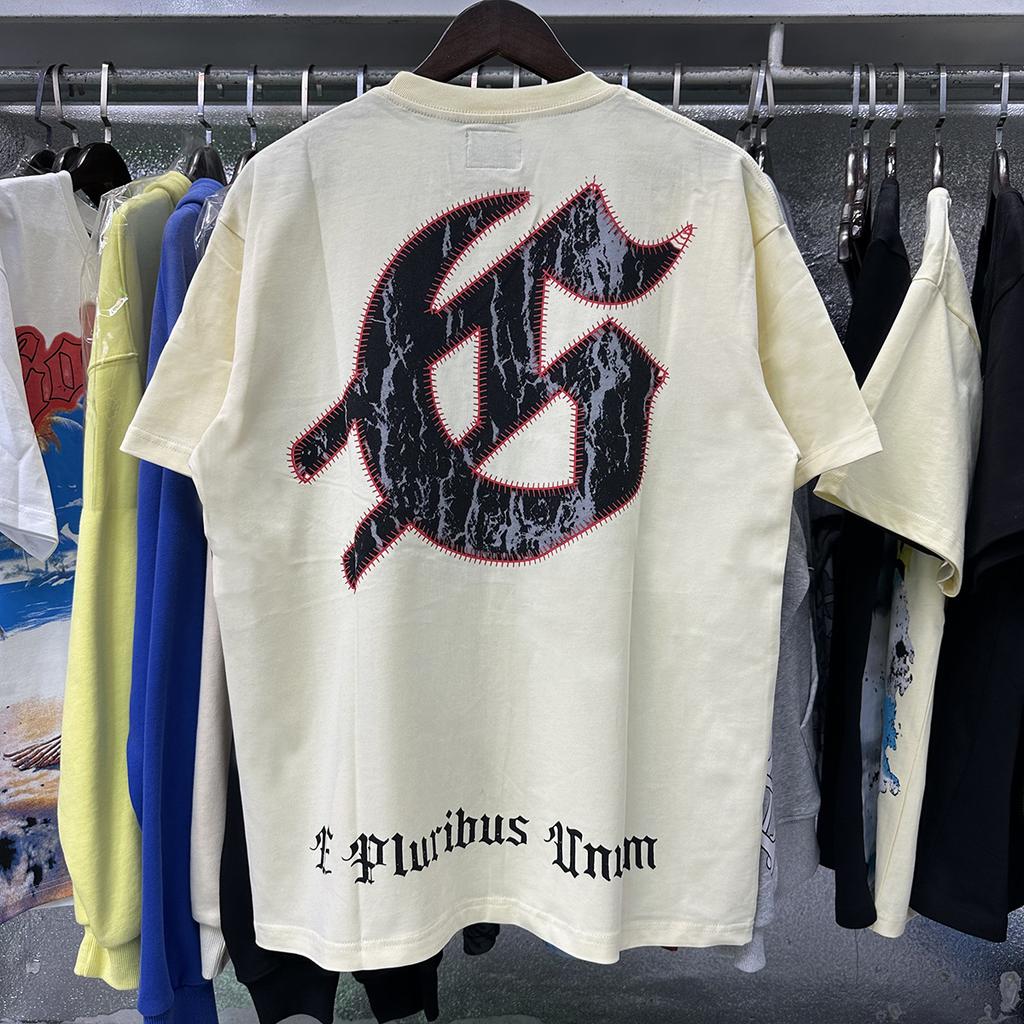 Godspeed American High Street Loose Teen Couple Crew Neck Pullover Casual Commuter ins Short Sleeves