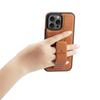 Luxury Foldable Leather Case For iPhone 16 Pro Max 15 Plus 14 13 12 invisable Wristband Magnetic Business Hand Grip Stand Cover
