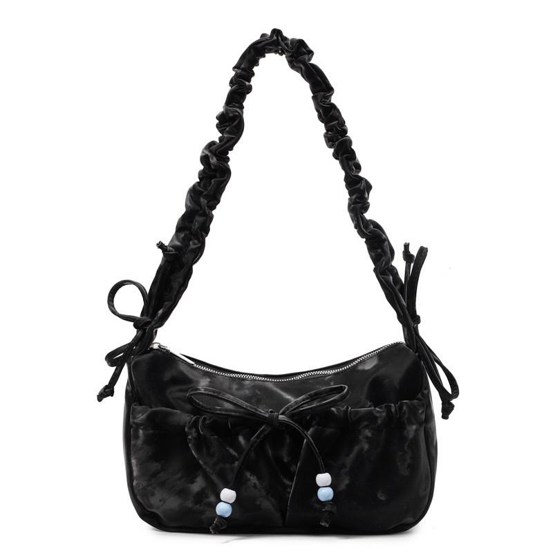 Fashion Bowknot Shoulder Bag With Nylon Material For Daily Use