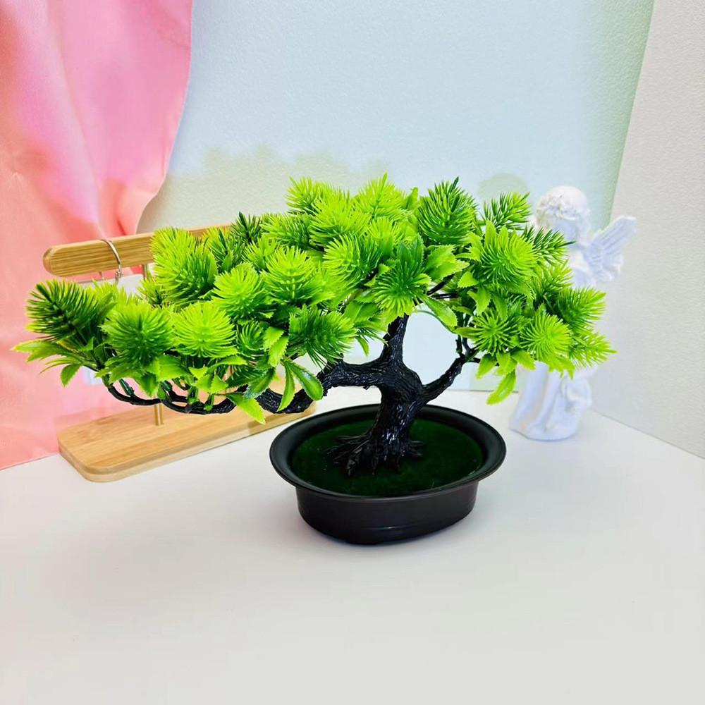 Pine Guests Greeting Artificial Tree Potted Plant For Garden And Display Office