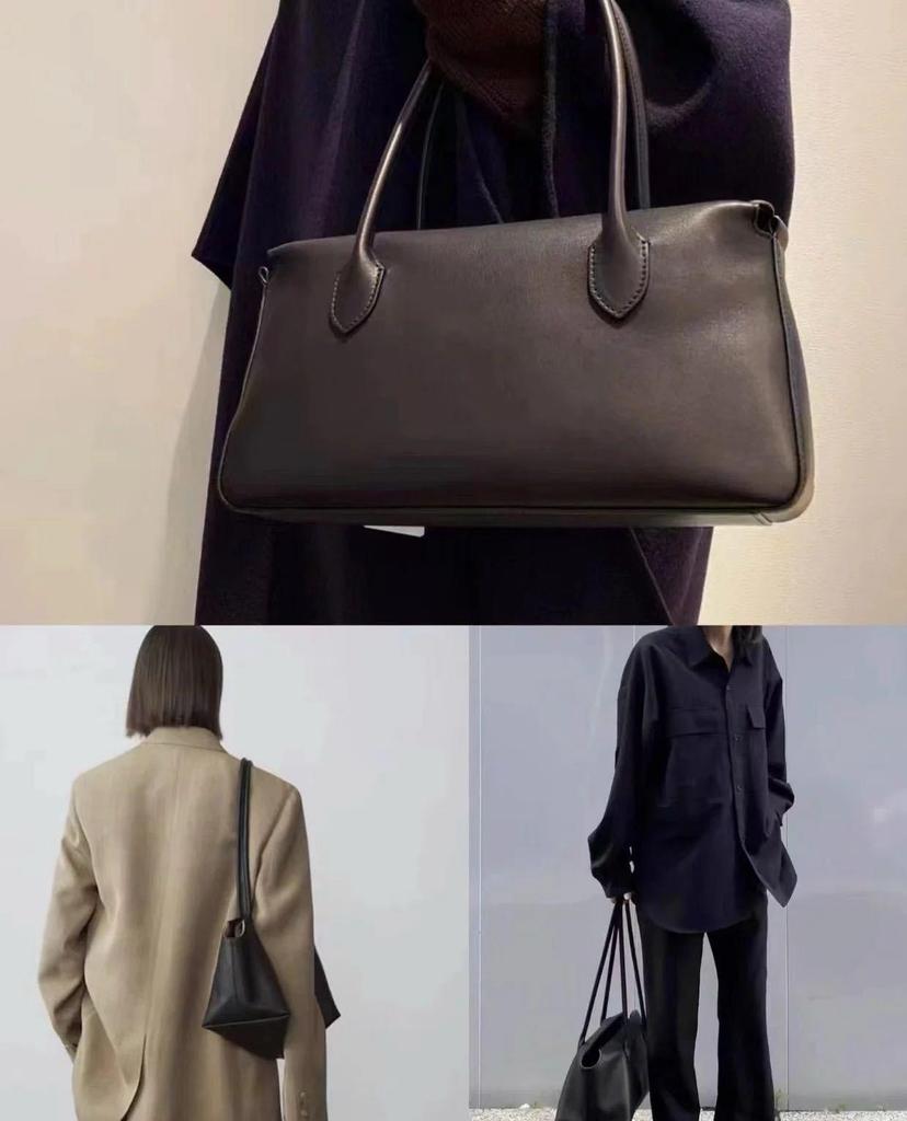 Kendall's Lychee Grain Cowhide Rectangular Baguette Handbag - Luxury Women's Shoulder Bag