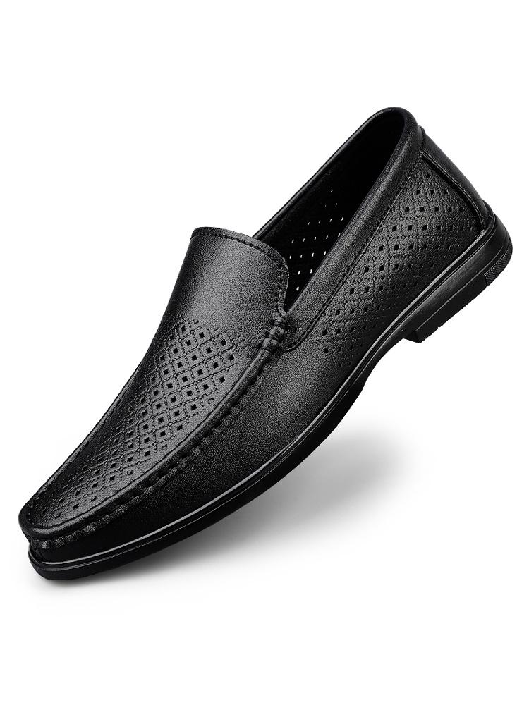 Men Slip On Loafers Soft Upper Flexible Non Slip Sole For Office Walking Travel Business Daily Casual Comfortable Wear Lightweight