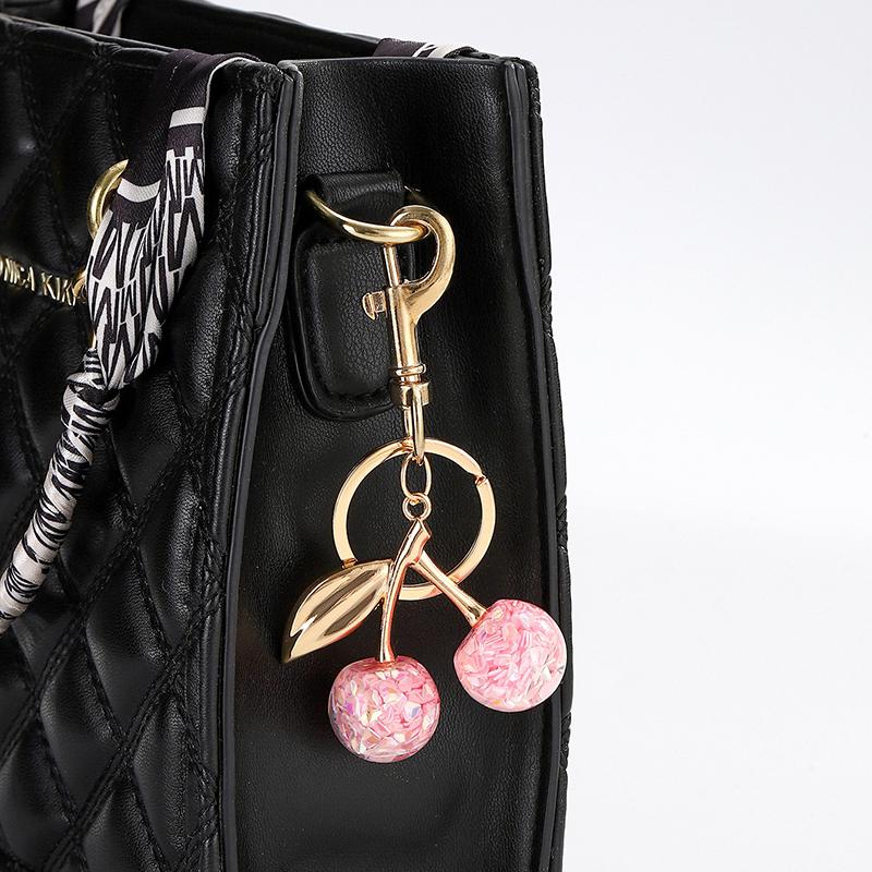 Cherry Fruit Keychain Pendant  Cherry Charm Pendant For Bag Women'S Handbag Shoulder Bags Keychain Attachment Parts