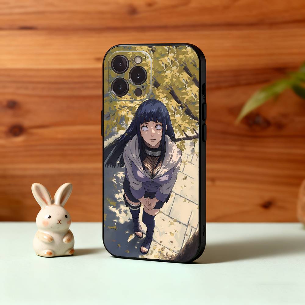 H-Hinata Anime H-Hyuga Phone Case For iPhone17 16 15 14 13 12 11 Pro Max Plus,5G Soft Black Case