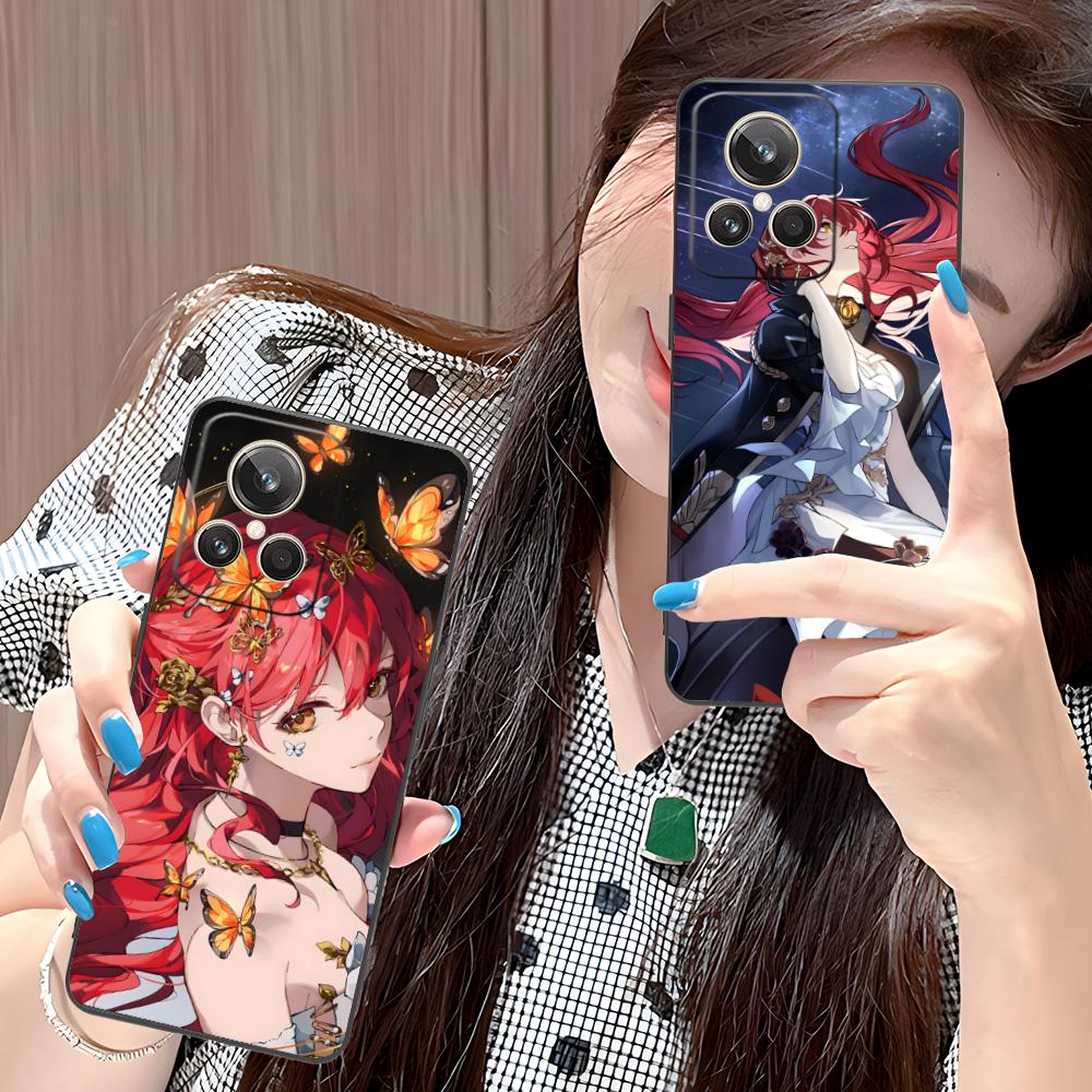 HSR Himeko Matte TPU Mobile Phone Case for Realme GT 8 Neo Pro C75 73 71 C67 65 C55 53 C35 31 C20 15 Colorful Cover