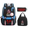 Trend Stranger Things Children'S Backpack Combination Three-Piece Male And Female Versatile Student School Bag