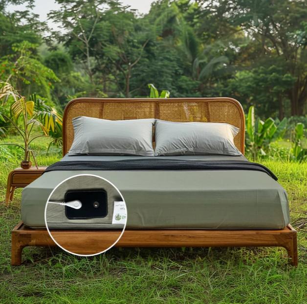 89*264CM Grounding Sheet with Silver Fiber Technology | Anti-Inflammation, Better Sleep & Energy Boost  Free 4.5m Grounding Cord Included