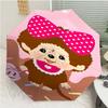 Monchhichi1 Print Automatic Umbrella, 8 Rib Iron Frame, Plastic Handle, Suitable for Outdoor Travel &Daily , Ideal Gift