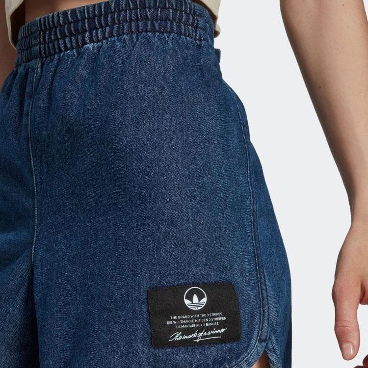 adidas Originals Denim Shorts Women's Blue HL9071