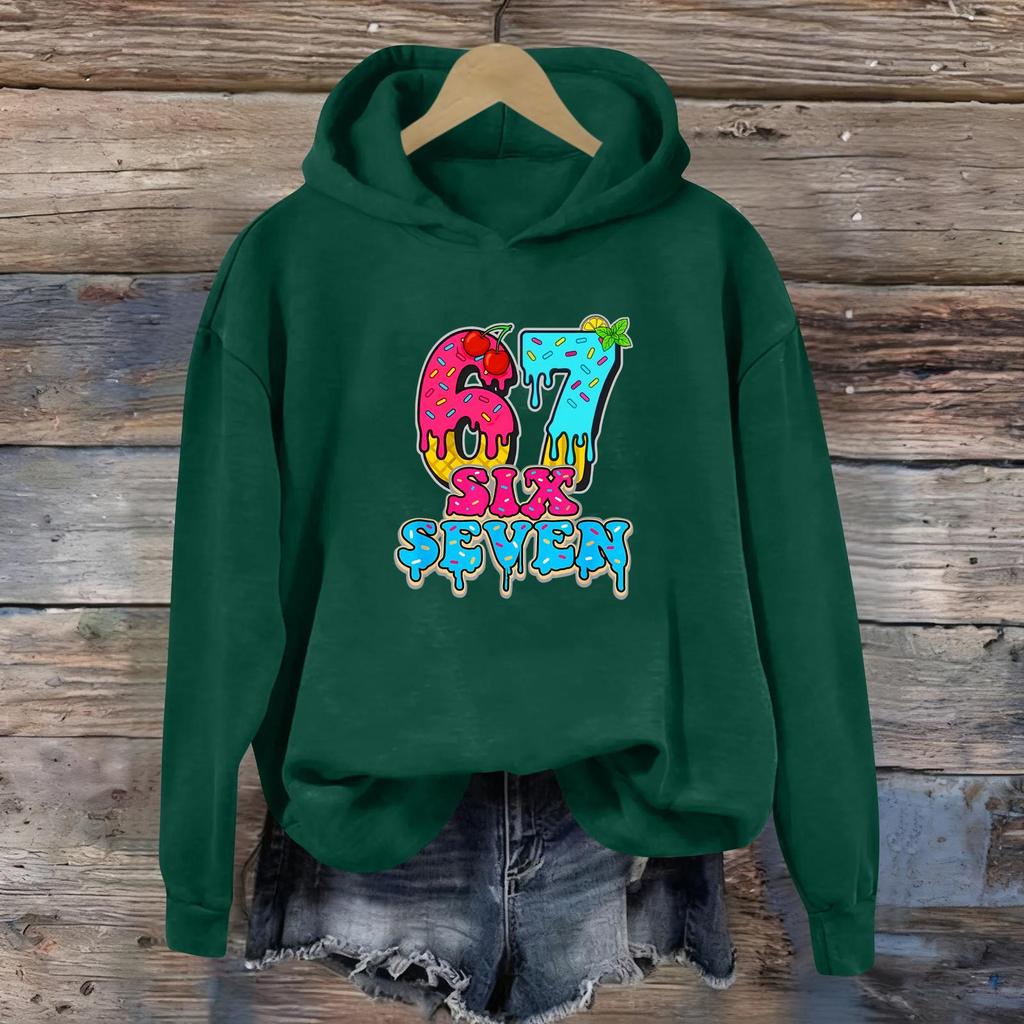 Women's Fashion Daily Versatile Casual Sweatshirts Long Sleeve Hooded Top Sweatshirts