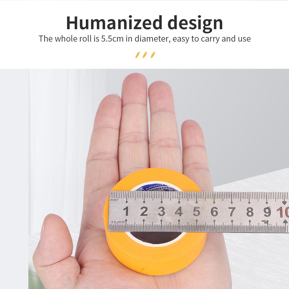 Orange General Purpose Masking Tapes Strong Masking Tape Car Painting No-trace Adhesive Tape Walls Paint Protection Crepe PaperPinstriping Tape 3