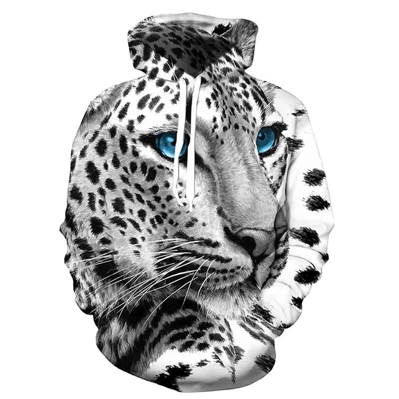 Spring Autumn Men's Hoodie 3d Tiger Printed Loose Designer Sweatshirts Long Sleeves Pullover