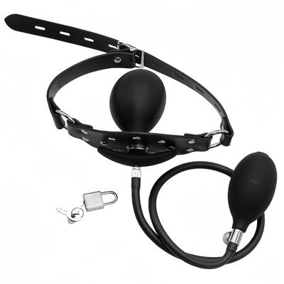 Yemax Gag Adult Goods Nadmuchiwany knebel Ball Gag Zdejmowany silikonowy regulowany SM Goods Cosplay Seksowne ograniczenia SM Zabawki erotyczne Towary dla dorosłych dla mężczyzn
