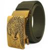 Belt, Men's Automatic Buckle Toothless Business Casual Men's Belt, Young People's Personality Trendy Nylon Canvas
