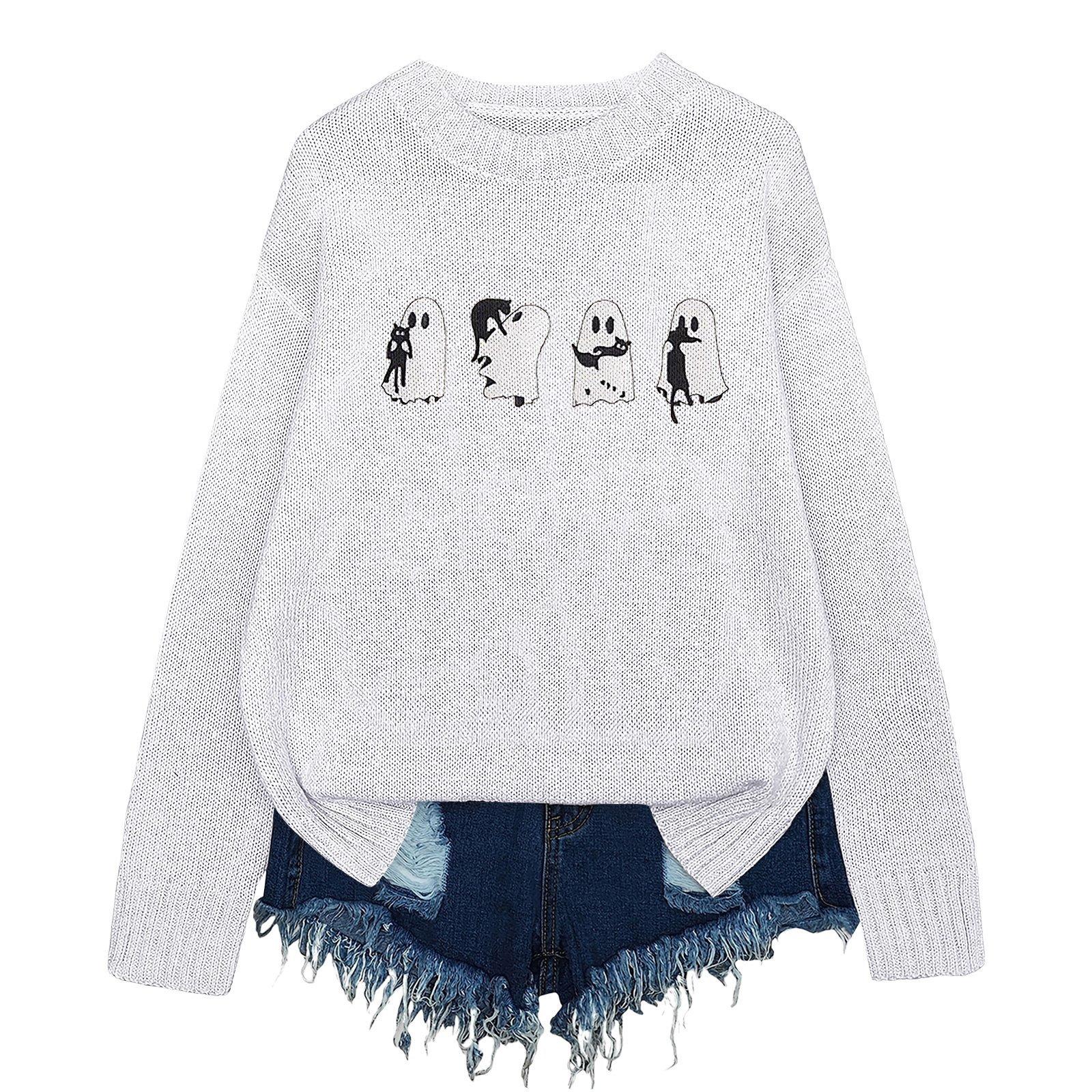YZH-6 Crew Neck Pullover Printed Autumn Sweater Long Sleeve Hot Selling European and American S