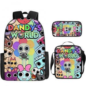 Dandy'S World Student School Bag Dandy'S World Cartoon Cute Backpack Three-Piece Set Satchel Bag Pencil Case