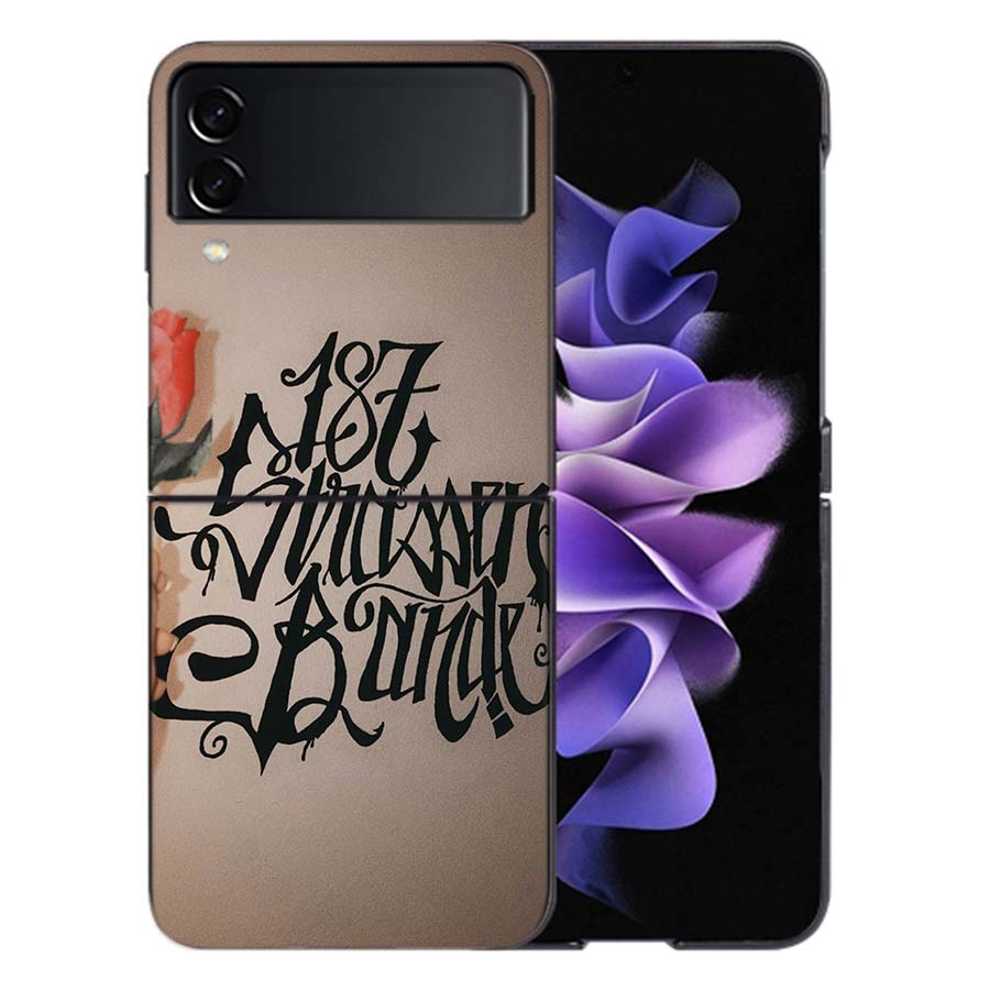187 Strassenbande Coque For Samsung Z Flip7 6 Galaxy Case Shockproof Z Flip5 Z Flip3 4 5G Hard Cover Phone TPU PC Hard Funda