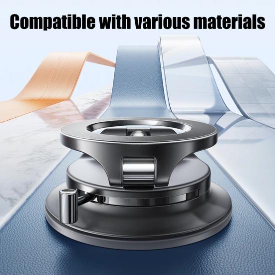 Phone Holder Adjustable Multi-Directional Angles Stand Strong Vacuum Suction No Trace Phone Mount for Car Dashboard Windshield