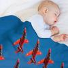 Red Arrows Throw Blanket Multi Use Warm Blanket for Living Room Bedroom