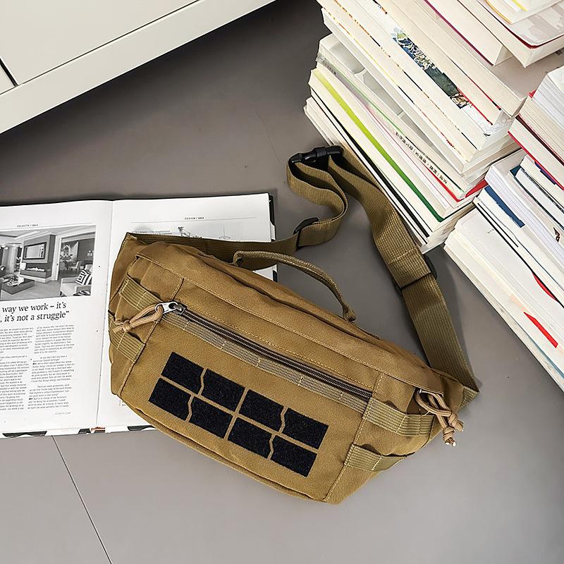 

2025 fashion and leisure personalized shoulder bag autumn and winter new texture bag niche design trendy women s breast bag коричневий