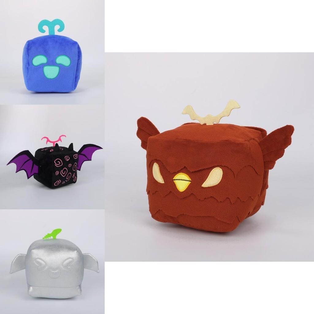 Blox Fruits Plush Toy With Leopard Print Box Purple Short Plush Pp Cotton Filling 15cm Height