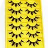 6 Pairs Dramatic 3D Faux Mink Eyelashes Wispy Fluffy Thai Eyelashes False Eyelashes  Extension