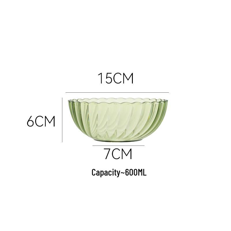 Jingbaodi High-Temperature Resistant Transparent Glass Soup Bowl