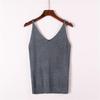 Glänzendes Pailletten-Strick-Camisole-Westen-Top für Damen