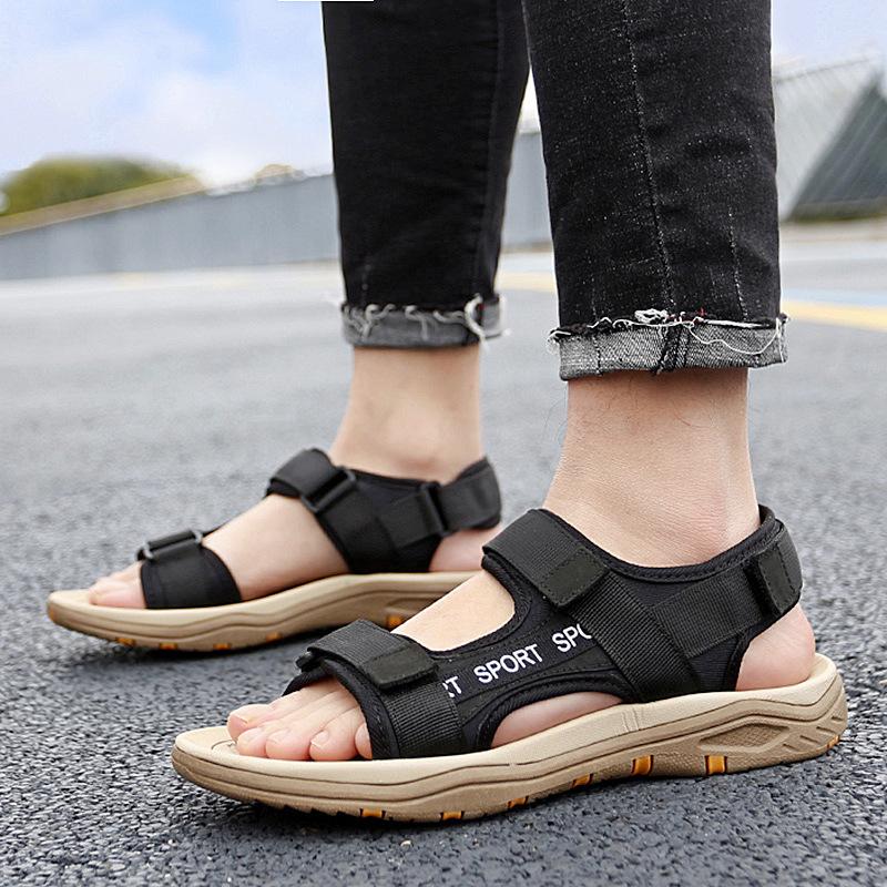 

Large Size Men s Summer Casual Stitching Beach Sandals Mesh Shoes Outdoor Hiking Shoes 38