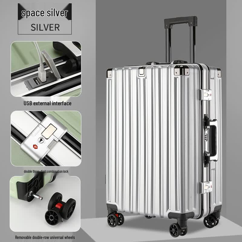 Moncaroni Aluminum Frame Hardshell Suitcase