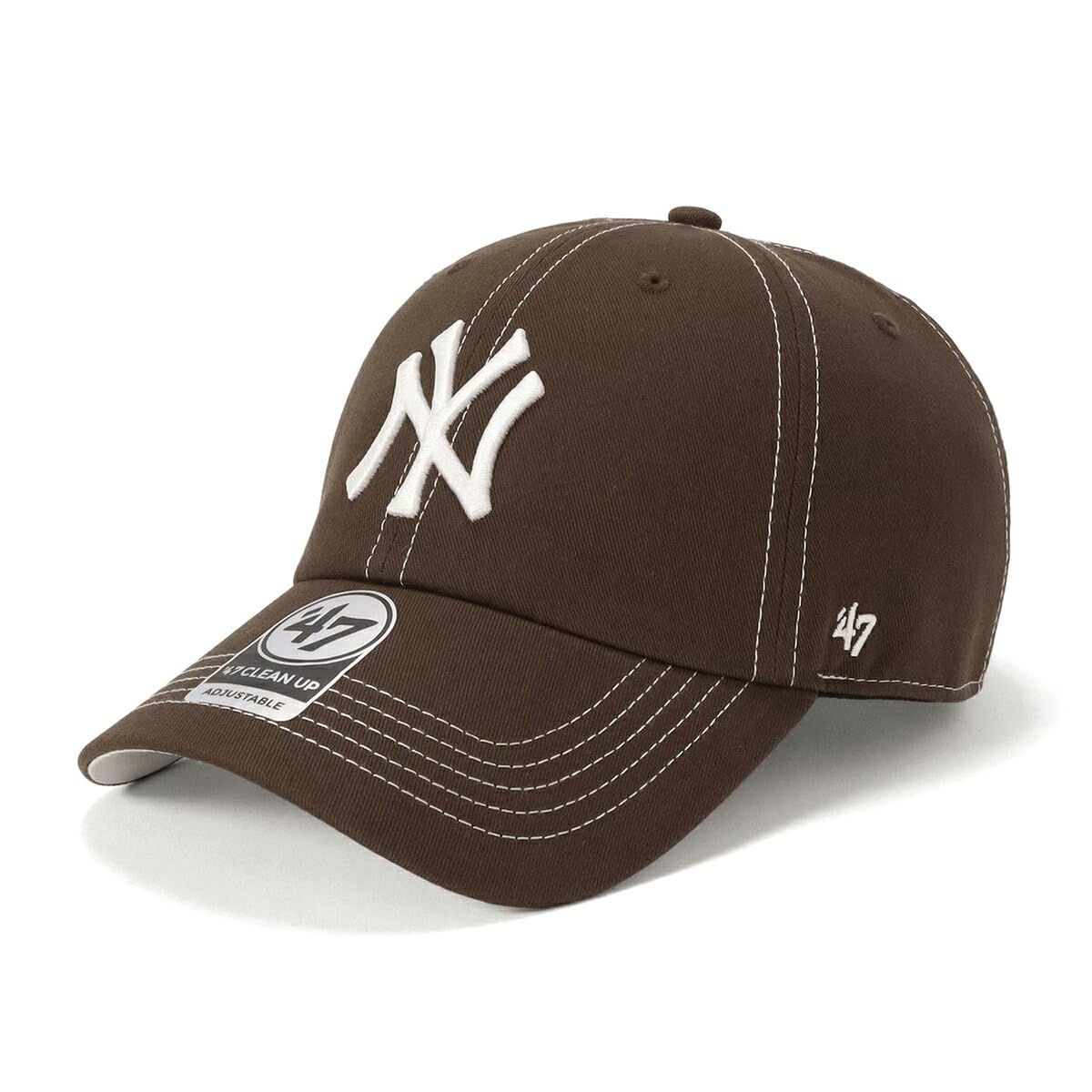 Кепка Clean Up NY Нью-Йорк Янкиз NY Коричневый БЕСПЛАТНО 47 CLEAN UP Контрастная отстрочка CLEAN UP Нью-Йорк Метс  47brand  47BRAND  47