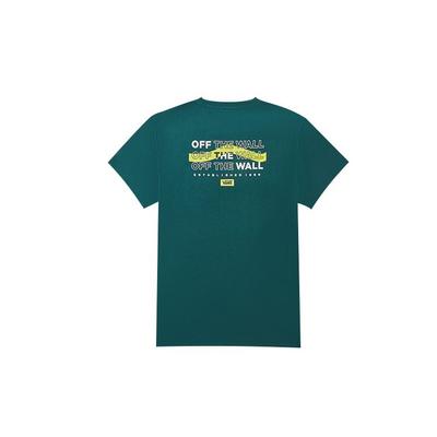 Vans Alphabet Print Casual Short Sleeve T-Shirt Men Tops Green VN0A4BRPTTZ