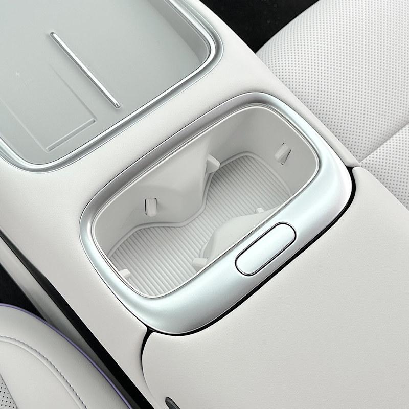 For Xpeng MONA L03 Silicone Center Console Cup Holder Wireless Charging Pad Anti‑Slip Anti‑Dust Protector Interior Decoration