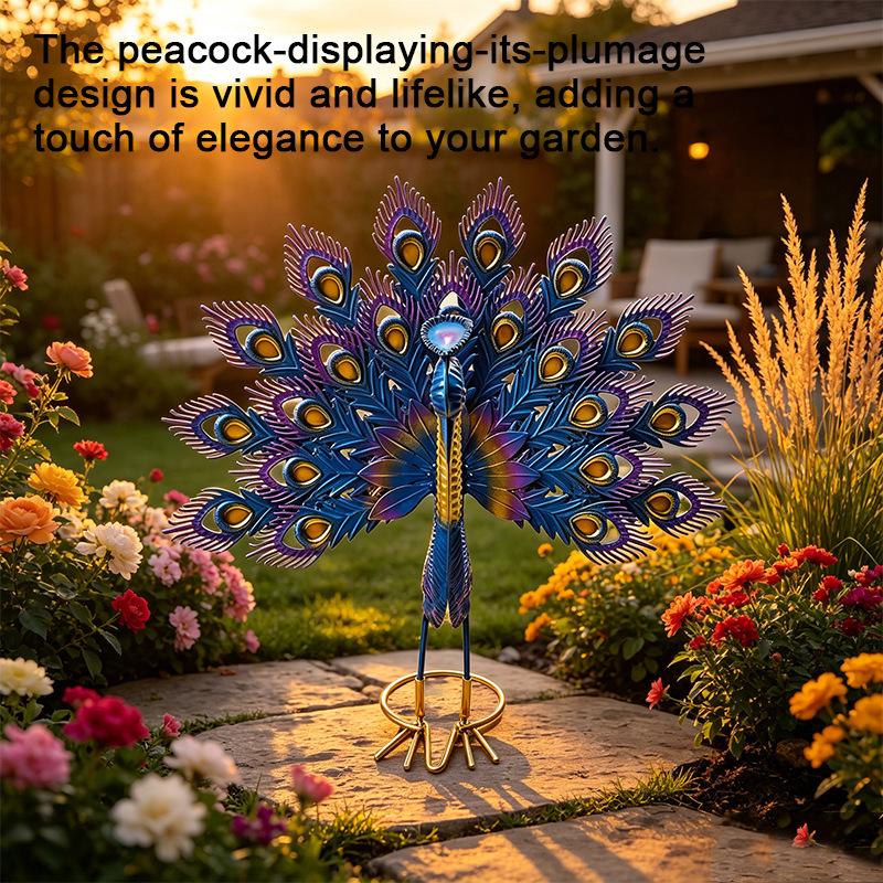New Metal Peacock Statue for Garden Decoration
