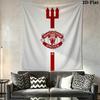Manchester United Wandteppich Ästhetischer Wandbehang Gedruckter Stoffdecke Dekorative Wandteppiche für Schlafzimmer Wohnzimmer Heimdekoration