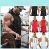 Premium Qualität Herren Fitnessbekleidung Bodybuilding Stringer Hoodie Tanktop Muskelshirt T-Shirt