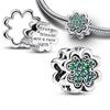 Latest Exquisite Charms Fit Pendant Original Bracelets Lucky Grass Leaf Copper Craft Charms Beads Diy Jewelry Crafting