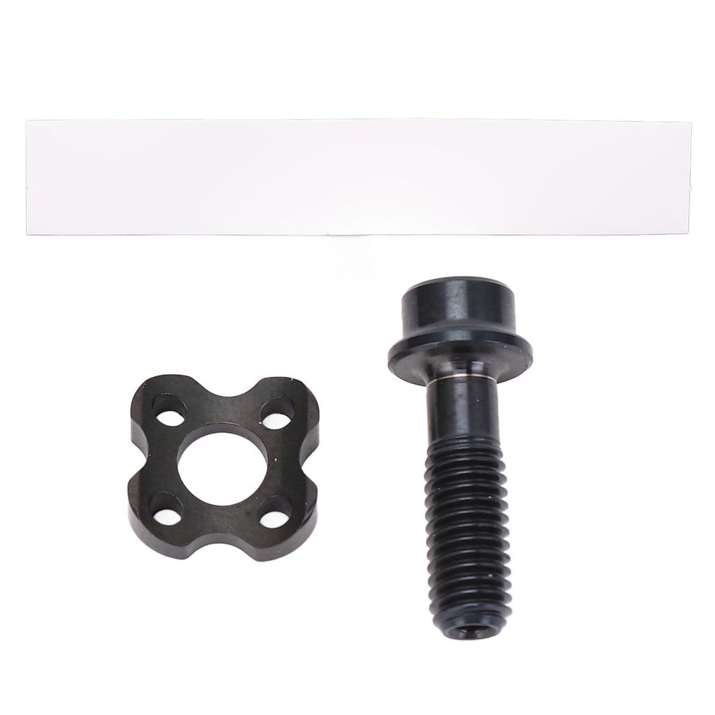 Bike Washer and Screw Set Ti Alloy Black Color Half Moon Design Front Derailleur Fixing Screw and