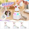 Cute Sound and Light Keychain with Push Button - Novelty Keychain for Keys and Bags