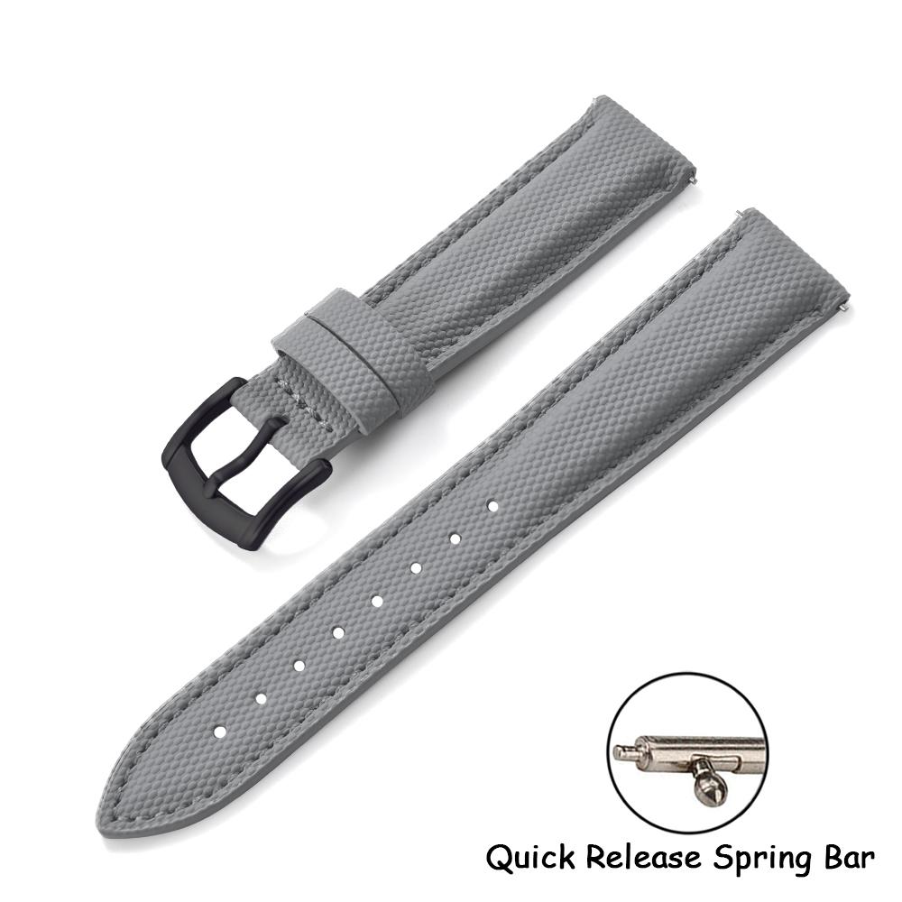 New Coated Sailcloth Strap 18/19/20/22mm Sport Fabric Waterproof WristBand Universal Accessories For Smart Watch Huawei/Samsung