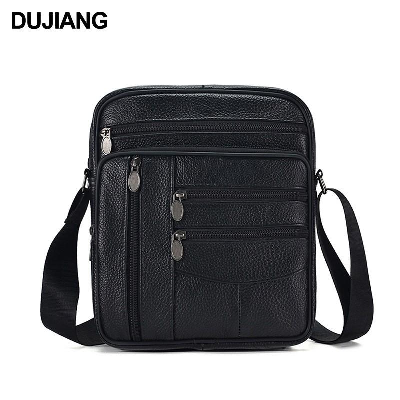 Joyir Men's Genuine Leather Crossbody Bag – Large Capacity, Minimalist Business Style Shoulder Bag