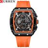CURREN Men's Waterproof Six-Pin Quartz Calendar Tape Men's Watches Men's Watches