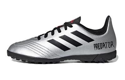 Predator19.4 Slip Resistant Abrasion Resistant Low Top Kids' Soccer Shoes Silver Black G25825