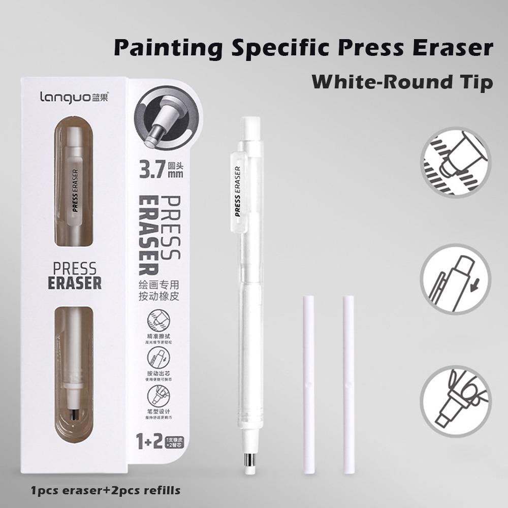 Refillable Eraser Pen Press Mechanism Correction Rubber Sketch Drawing Eraser  Pencil Correction