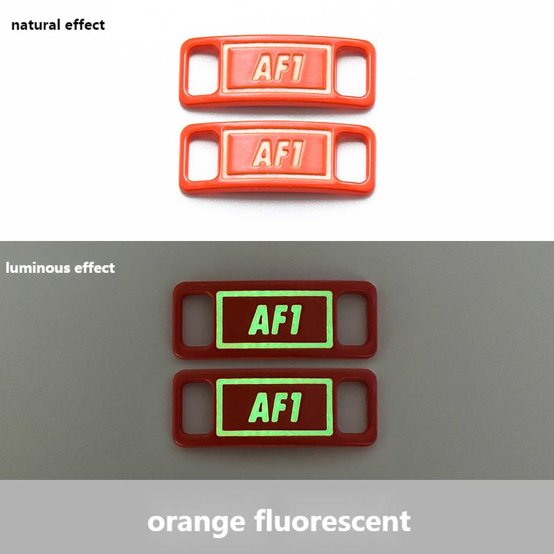 Luminous Shoelaces Buckle AF1 Glowing Metal Lock for Shoelace DIY Lace Shoe Footwear Decoration Sneaker Decorations Accessories