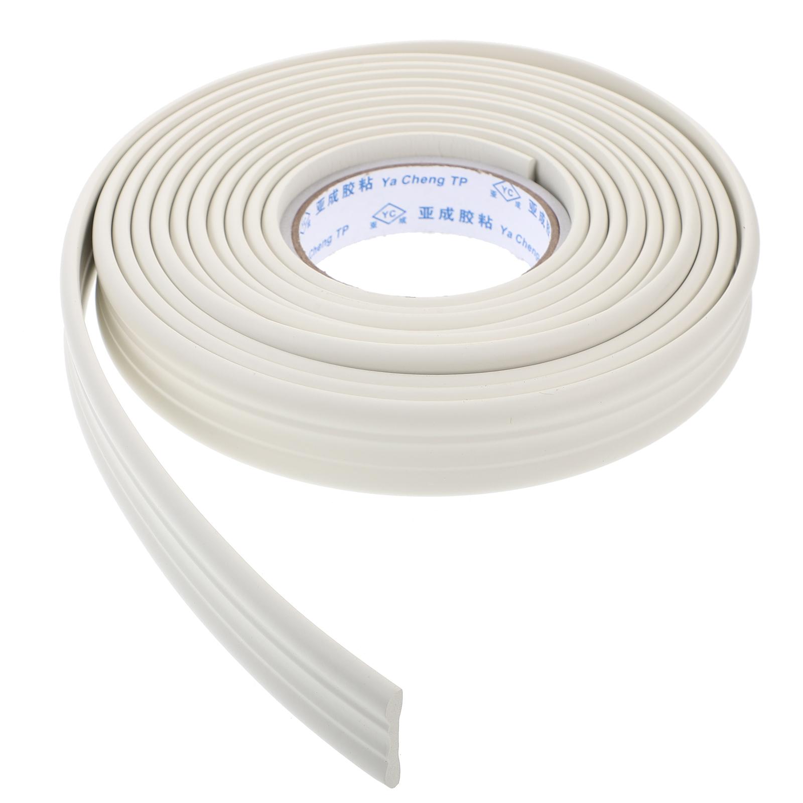 5 м/Рулон 3D Водонепроницаемый Настенный Бордюр Самоклеящаяся Линия Плинтуса Настенный Бордюр Пенопластовая Плитка Наклейка Плинтус Для Дома белый