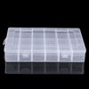 2Pcs/Transparent Plastic Storage Box with Multiple Compartments, Detachable Jewelry Accessories Storage Box