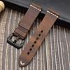 Handmade In Pure Cowhide, Suitable For Apple Watch, Cracked Leather Strap, Stainless Steel Pin Buckle, Fat Sea Strap.